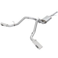 aFe Mach Force-XP Exhaust 3in Cat-Back SS 14-15 GM 1500 Trucks 4.3L/5.3L Dual Split w/ Polished Tip