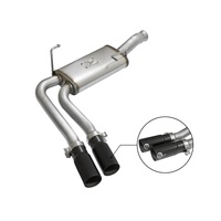 aFe Rebel Series CB Middle-Side Exit SS Exhaust w/ Black Tips 09-16 GM Silverado/Sierra V6/V8