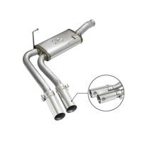 aFe Rebel Series CB Middle-Side Exit SS Exhaust w/ Polished Tips 09-16 GM Silverado/Sierra V6/V8