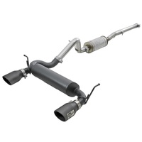 aFe Rebel Series 2.5in 409 SS Cat-Back Exhaust w/ Black Tips 2007+ Jeep Wrangler (JK) V6 3.6L/3.8L