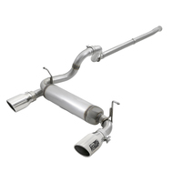 aFe Rebel Series 2.5in 409 SS Cat-Back Exhaust w/ Polished Tips 18-19 Jeep Wrangler (JL) V6 3.6L