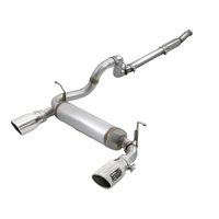 aFe Rebel Series 409 Stainless Steel Cat-Back Exhaust 18-21 Jeep Wrangler JL 2.0L (t) - Polished Tip