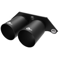 aFe Power Mach Force Xp 4in 304 SS Bolt-On Exhaust Tips Satin Black 14-19 Porsche 911 GT3 3.8L/4.0L