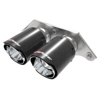 aFe Power Mach Force Xp 4in 304 SS Bolt-On Exhaust Tips Carbon Fiber 14-19 Porsche 911 GT3 3.8L/4.0L