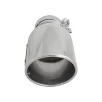 aFe MACH Force-XP 304 SS Right Side Single Wall Polished Exhaust Tip 4in Inlet x 6in Outlet x 12in L