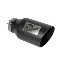 aFe Power Universal 5in Inlet 8in Outet MACH Force-XP Clamp-On Exhaust Tip - Black