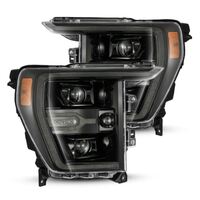 AlphaRex 21-22 Ford F150 Luxx-Series Projector Headlights Alpha-Black w/Activ Light/Seq Signal