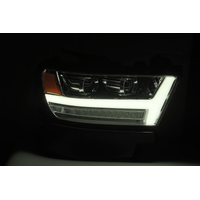 AlphaRex 19-20 Ram 1500HD PRO-Series Proj Headlight Plnk Styl Chrm w/Activ Light/Seq Signal/Plnk DRL