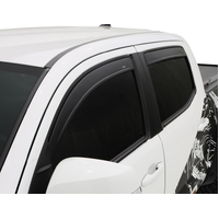 AVS 16-18 Toyota Tacoma Double Cab Ventvisor In-Channel Window Deflectors 4pc - Matte Black