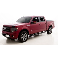 AVS 11-16 Ford F-350 Super Duty Supercrew Ventvisor & Aeroskin Deflector Combo Kit - Matte Black