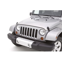 AVS 07-18 Jeep Wrangler Unlimited Aeroskin Low Profile Hood Shield - Chrome