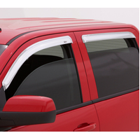 AVS 10-18 Toyota 4Runner Ventvisor Outside Mount Front & Rear Window Deflectors 4pc - Chrome