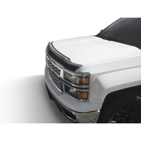 AVS 14-15 Chevy Silverado 1500 Aeroskin Low Profile Hood Shield w/ Lights - Black