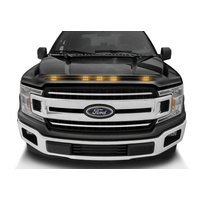 AVS 2016-2018 Ford F-150 Aeroskin LightShield Color Hood Protector, Shadow Black