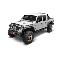 AVS 2018-2019 Jeep Wrangler (JL) Aeroskin Low Profile Hood Shield w/ Lights - Black