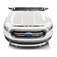 AVS 2022 Chevy Silverado 1500 Aeroskin Low Profile Hood Shield w/ Lights - Oxford White