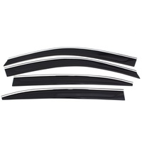 AVS 19-22 Hyundai Santa Fe Ventvisor Low Profile Window Deflectors 4pc - Chrome