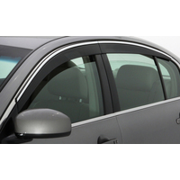 AVS 19-23 Toyota RAV4 Sport Utility Ventvisor Low Profile Window Deflector 4pc - Smoke w/Chrome Trim