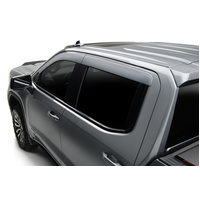 AVS 20-22 Chevrolet Silverado 1500 CC Ventvisor Low Pro Color Match Deflectors 4pc - Silver Ice Met.