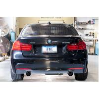 AWE Tuning BMW F3X 335i/435i Touring Edition Axle-Back Exhaust - Chrome Silver Tips (102mm)