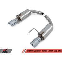 AWE Tuning S550 Mustang EcoBoost Axle-back Exhaust - Touring Edition (Chrome Silver Tips)