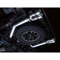 AWE Tuning 22-23 GMC Sierra 1500 AT4X 6.2L 0FG Catback Split Dual (Flat Bumper) - Chrome Silver Tips