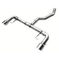 AWE 19-23 BMW 330i / 21-23 BMW 430i Base G2X Track Edition Axle Back Exhaust - Chrome Silver