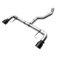 AWE 19-23 BMW 330i / 21-23 BMW 430i Base G2X Track Edition Axle Back Exhaust - Diamond Black