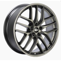 BBS CC-R 20x9 5x120 ET25 Satin Platinum Polished Rim Protector Wheel -82mm PFS/Clip Required