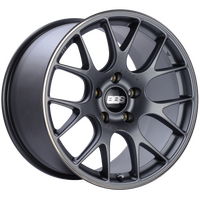 BBS CH-R 19x10 5x130 ET38 CB71.6 Satin Titanium Polished Rim Protector Wheel