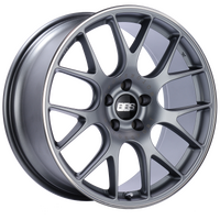 BBS CH-R 20x9 5x120 ET29 Satin Titanium Polished Rim Protector Wheel -82mm PFS/Clip Required