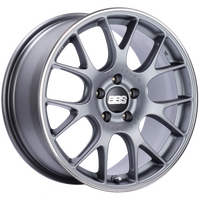 BBS CH-R 18x9 5x120 ET44 Brilliant Silver Polished Rim Protector Wheel -82mm PFS/Clip Required