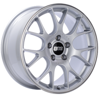 BBS CH-R 19x8 5x114.3 ET38 Brilliant Silver Polished Rim Protector Wheel -82mm PFS/Clip Required