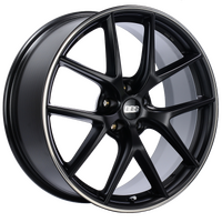 BBS CI-R 20x8.5 5x112 ET32 Satin Black Polished Rim Protector Wheel -82mm PFS/Clip Required