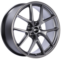 BBS CI-R 20x8.5 5x112 ET32 Platinum Silver Polished Rim Protector Wheel -82mm PFS/Clip Required