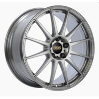 BBS FS 19x9 5x112 ET25 Diamond Silver Wheel -82mm PFS/Clip Required