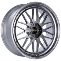 BBS LM 18x8.5 5x114.3 ET38 Diamond Black Center Diamond Cut Lip Wheel - 82mm PFS Required