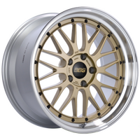 BBS LM 18x9.5 5x114.3 ET38 Gold Center Diamond Cut Lip Wheel -82mm PFS Req (S/O No Cancel)