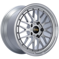 BBS LM 18x10 5x130 ET65 CB71.6 Diamond Silver Center Diamond Cut Lip Wheel