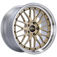 BBS LM 18x10 5x130 ET65 CB 71.6 Gold Center / Diamond Cut Lip Wheel