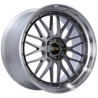 BBS LM 20x10 5x120 ET33 Diamond Black Center Diamond Cut Lip Wheel -82mm PFS/Clip Required