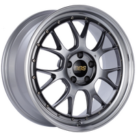 BBS LM-R 19x8.5 5x112 ET38 Diamond Black Center Diamond Cut Lip Wheel -82mm PFS/Clip Required