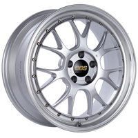 BBS LM-R 19x8.5 5x112 ET38 Diamond Silver Center Diamond Cut Lip Wheel -82mm PFS/Clip Required