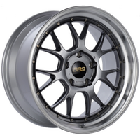 BBS LM-R 19x9.5 5x112 ET38 Diamond Black Center Diamond Cut Lip Wheel -82mm PFS/Clip Required