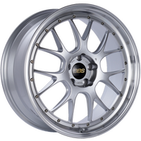 BBS LM-R 21x9 5x120 ET32 Diamond Silver Center Diamond Cut Lip Wheel -82mm PFS/Clip Required