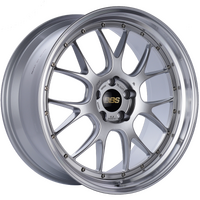 BBS LM-R 21x10 5x120 ET35 Diamond Silver Center Diamond Cut Lip Wheel -82mm PFS/Clip Required