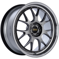 BBS LM-R 20x9.5 5x114.3 ET40 CB66 Diamond Black Center Diamond Cut Lip Wheel