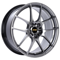 BBS RF 18x8 5x120 ET35 Diamond Black Wheel -82mm PFS/Clip Required