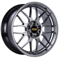 BBS RG-R 18x8.5 5x120 ET22 Diamond Black Wheel -82mm PFS/Clip Required