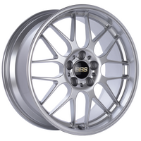 BBS RG-R 18x8.5 5x120 ET22 Diamond Silver Wheel -82mm PFS/Clip Required